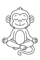 Peaceful Monkey with a Big Sunny Smile