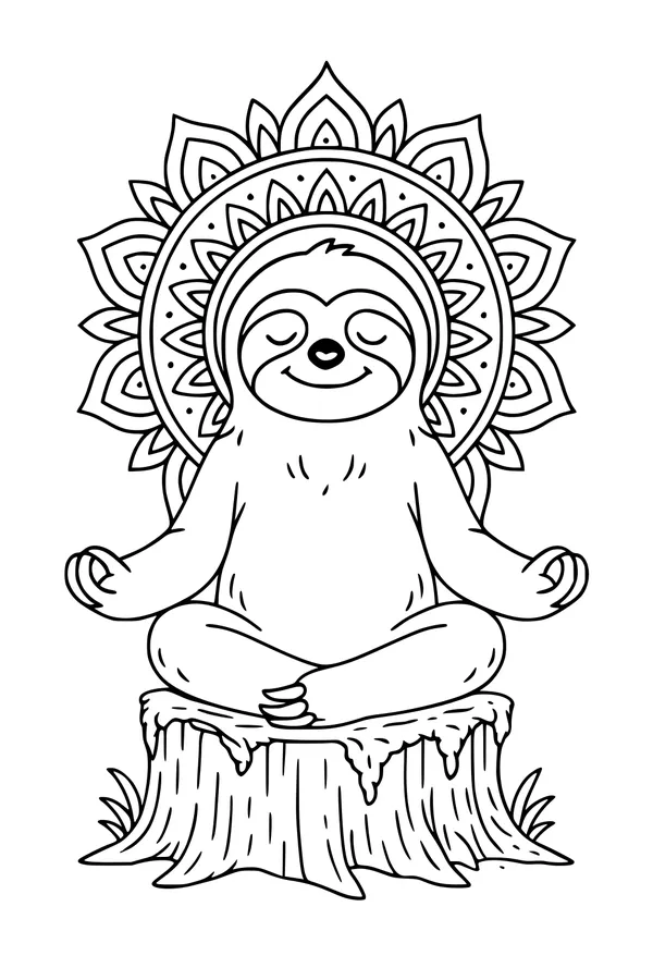 Morning Calm with Sam the Sloth