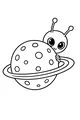 Peekaboo Alien and the Ringed Planet