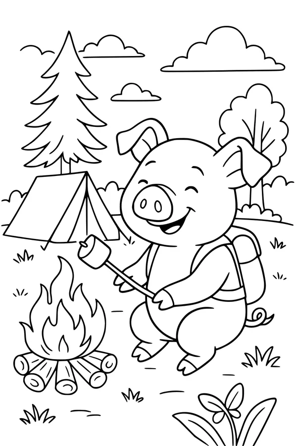Piglet’s Marshmallow Camping Feast