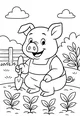 Piggy’s Garden Smiles and Sunny Overalls