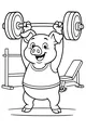 Strong Pig at the Gym