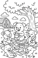 Picnic Pigs Under the Big Tree