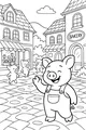 Piggy Parade on Cobblestone Lane