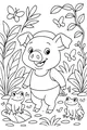 Piglet’s Pond Party in the Tall Grass