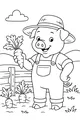 Piglet Farmer’s Carrot Harvest Morning