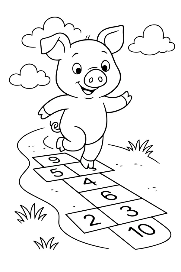 Piglet’s Happy Hopscotch Day