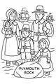 Pilgrims at Plymouth Rock