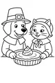 Pilgrim Pals Share a Pie