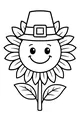 Pilgrim Hat Sunflower Smile
