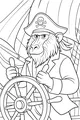 Captain Baboon Sails the Pirate Ship