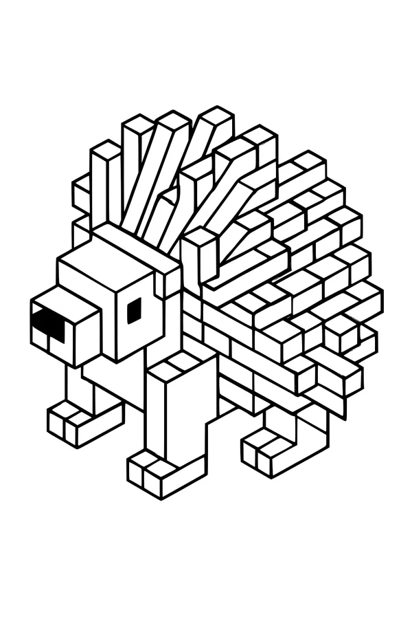 Pixel Prickles in the Forest