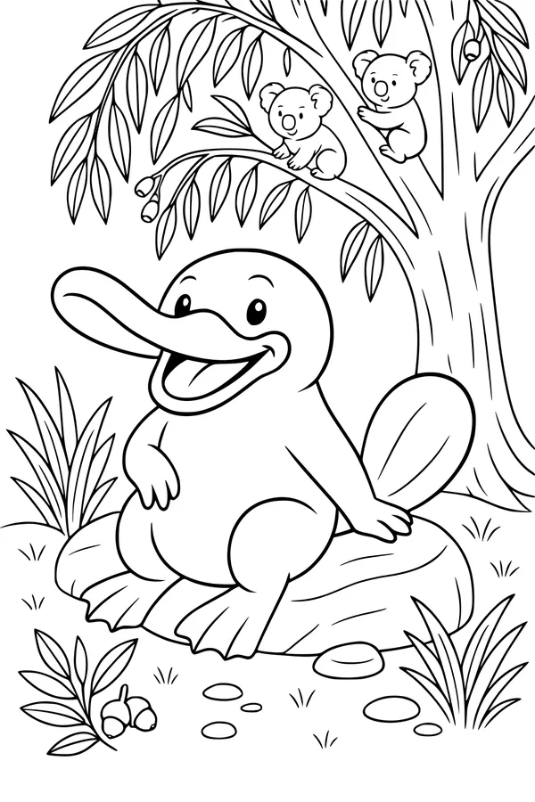 Mister Platypus and the Koala Friends