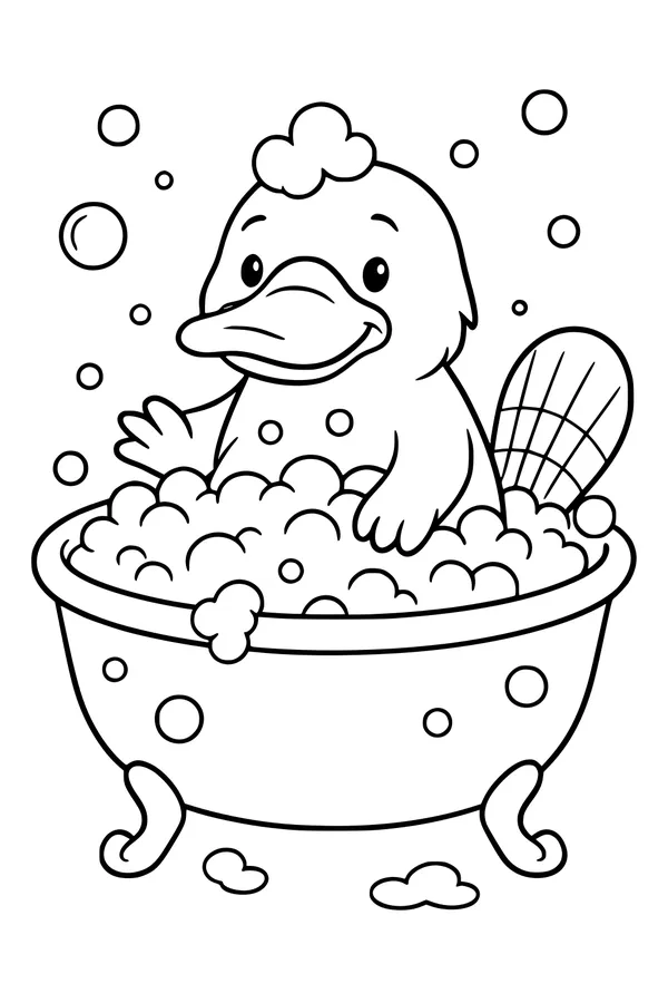 Bathtime Bubbles for Perry the Platypus