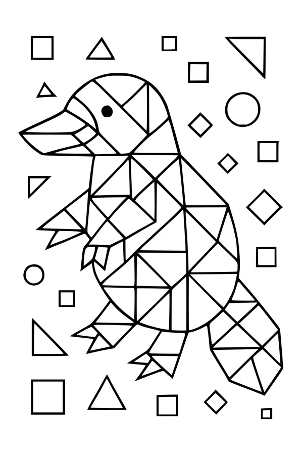 Playful Platypus Among Shapes
