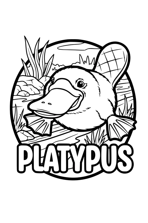 Platypus Splashing by the Riverbank