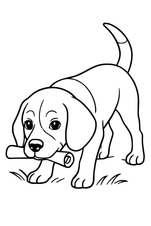 Puppy With a Special Delivery