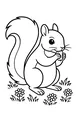 Snack Time for the Fluffy-Tailed Squirrel
