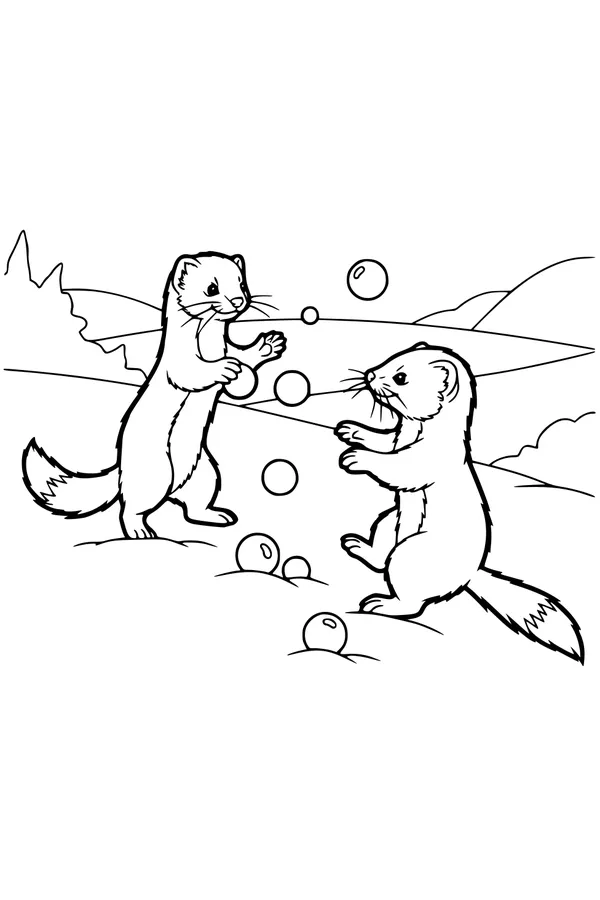Weasel Twins Toss Bouncy Bubbles