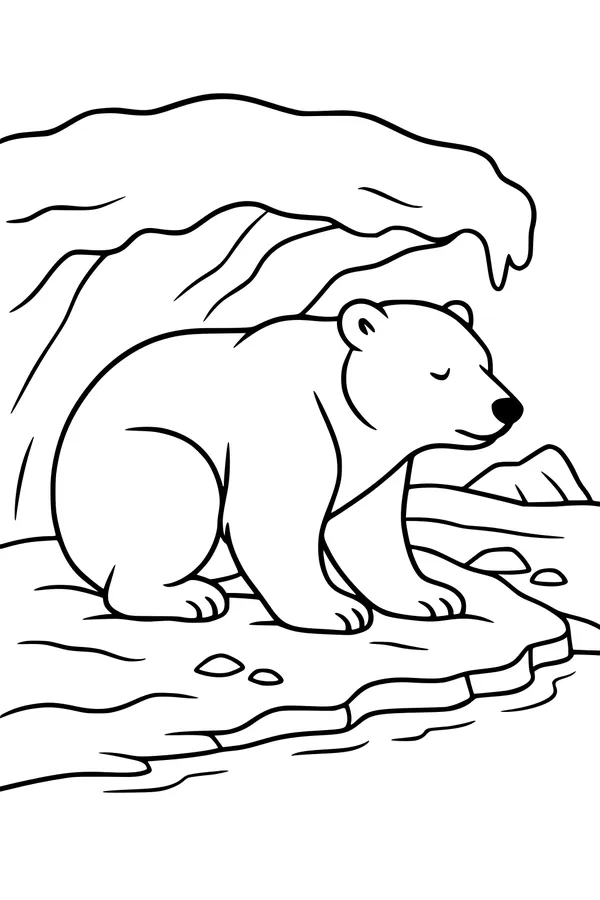Nap Time Under the Icy Cave