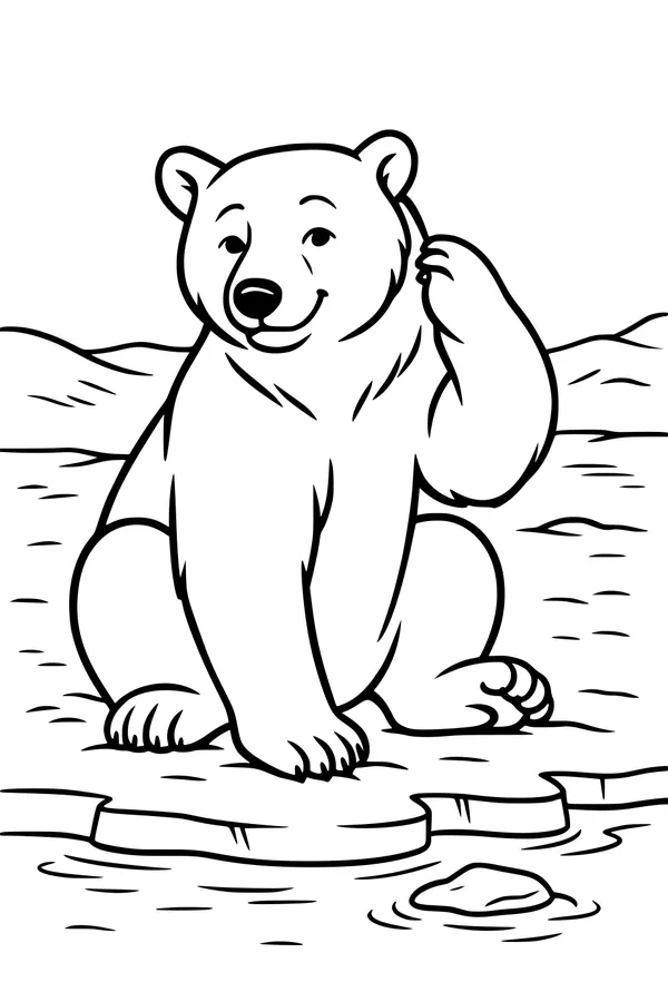 Friendly Bear Waves from the Ice