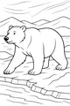 Wandering Bear at the Icy Riverbank