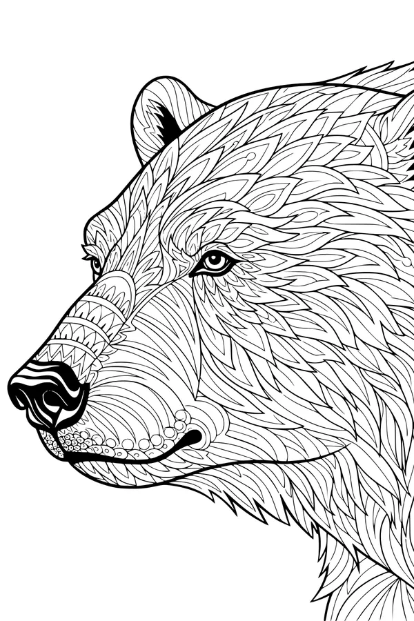 Frosty Gaze of the Arctic Bear