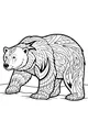 Polly the Bear Stomps Across Snowy Patterns