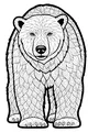 Big Bear with Leafy Fur Patterns