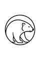Snowy Bear Walks the Arctic Circle