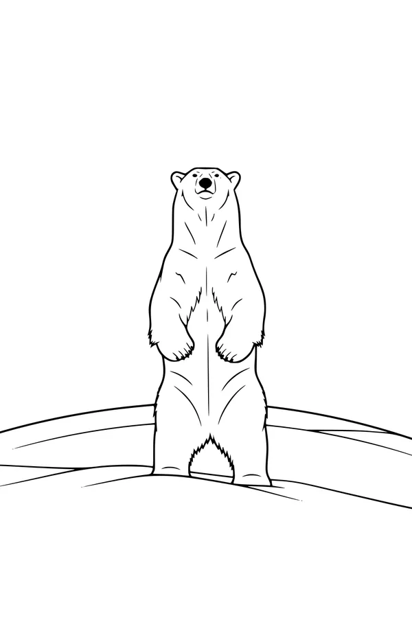 Tall Bear on the Frosty Hill