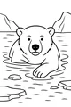 Polar Bear Takes a Chilly Swim