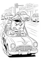 Officer Rhino Races Through the City Streets
