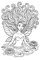 Pond Fairy with Swirly Hair