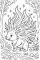 Quills on Parade in the Forest