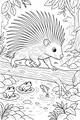 The Prickly Explorer Crosses the Log