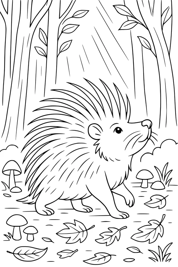 Spike Strolls Through the Forest