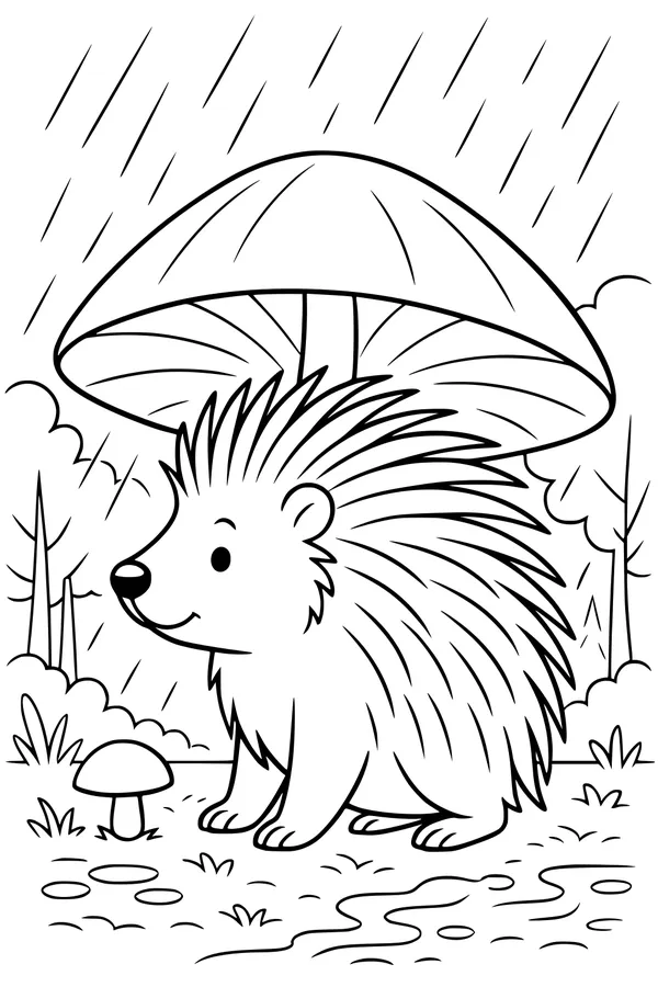 Porcupine’s Rainy Day Hideaway