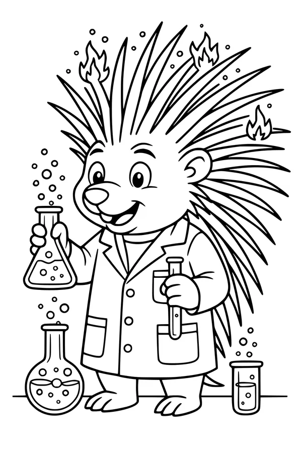 Professor Prickle’s Bubbly Laboratory Mishap