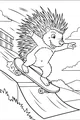 Spike Zips Down the Ramp