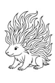 Prickly Pal with a Wild Hairdo