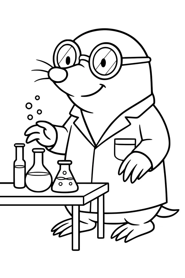 Milo the Mole Makes Science Bubbles