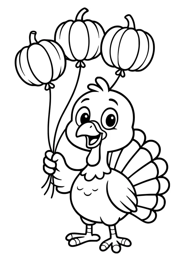 Pumpkin Balloons for Mr. Turkey