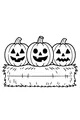 Pumpkin Pals on the Hay Bale