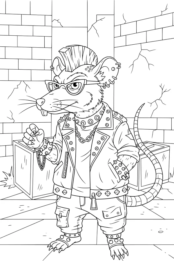 Rockstar Rat Struts the Alley