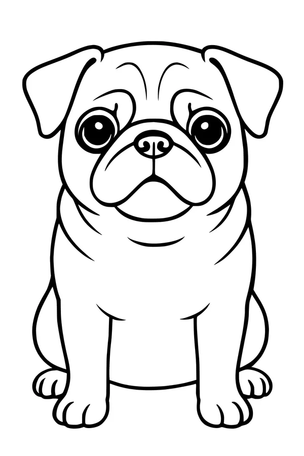 Pug With Big Round Eyes