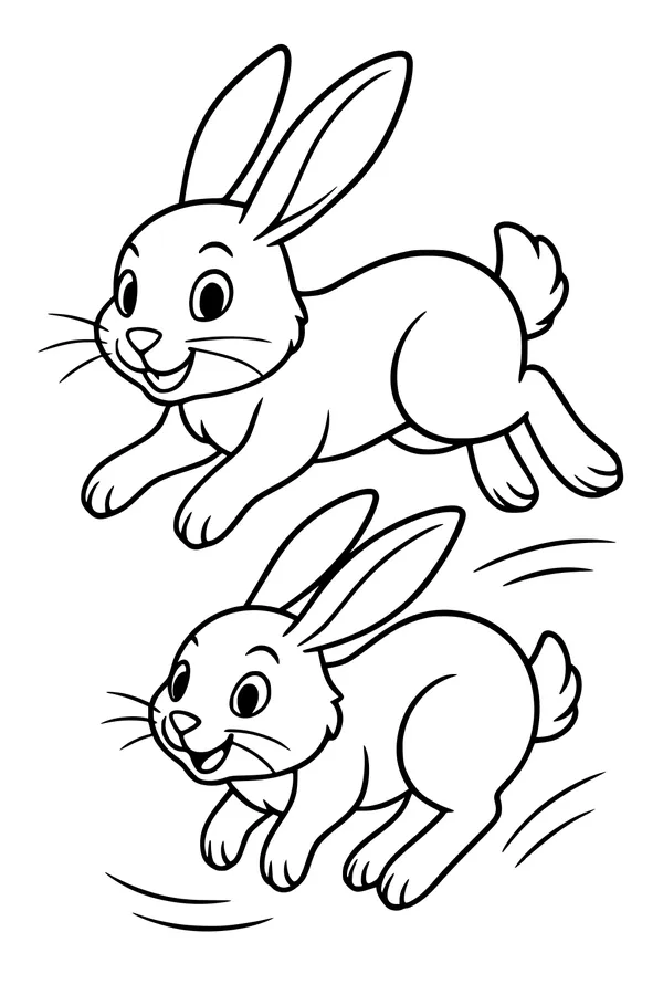Bunny Hop Race Through the Meadow