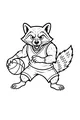Rascal Raccoon Hits the Basketball Court