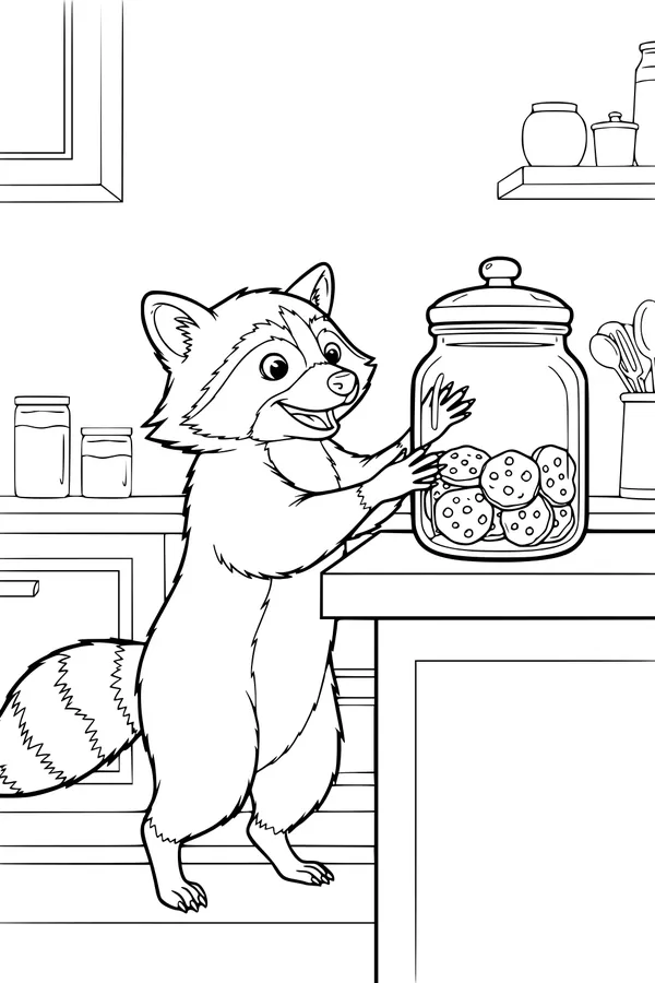 Rascal Raccoon Reaches for Cookies
