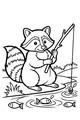 Rascal Raccoon and His Fishing Stick